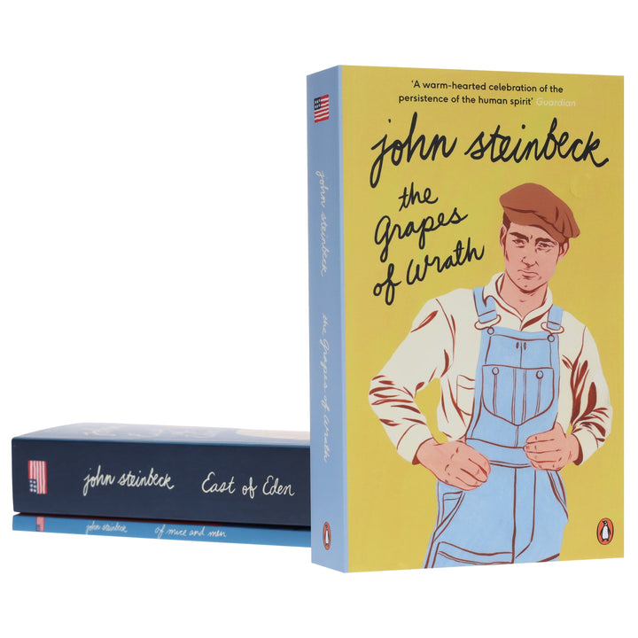 John Steinbeck Collection (The Grapes of Wrath, East of Eden, Of Mice and Men) 3 Books Set - Fiction - Paperback