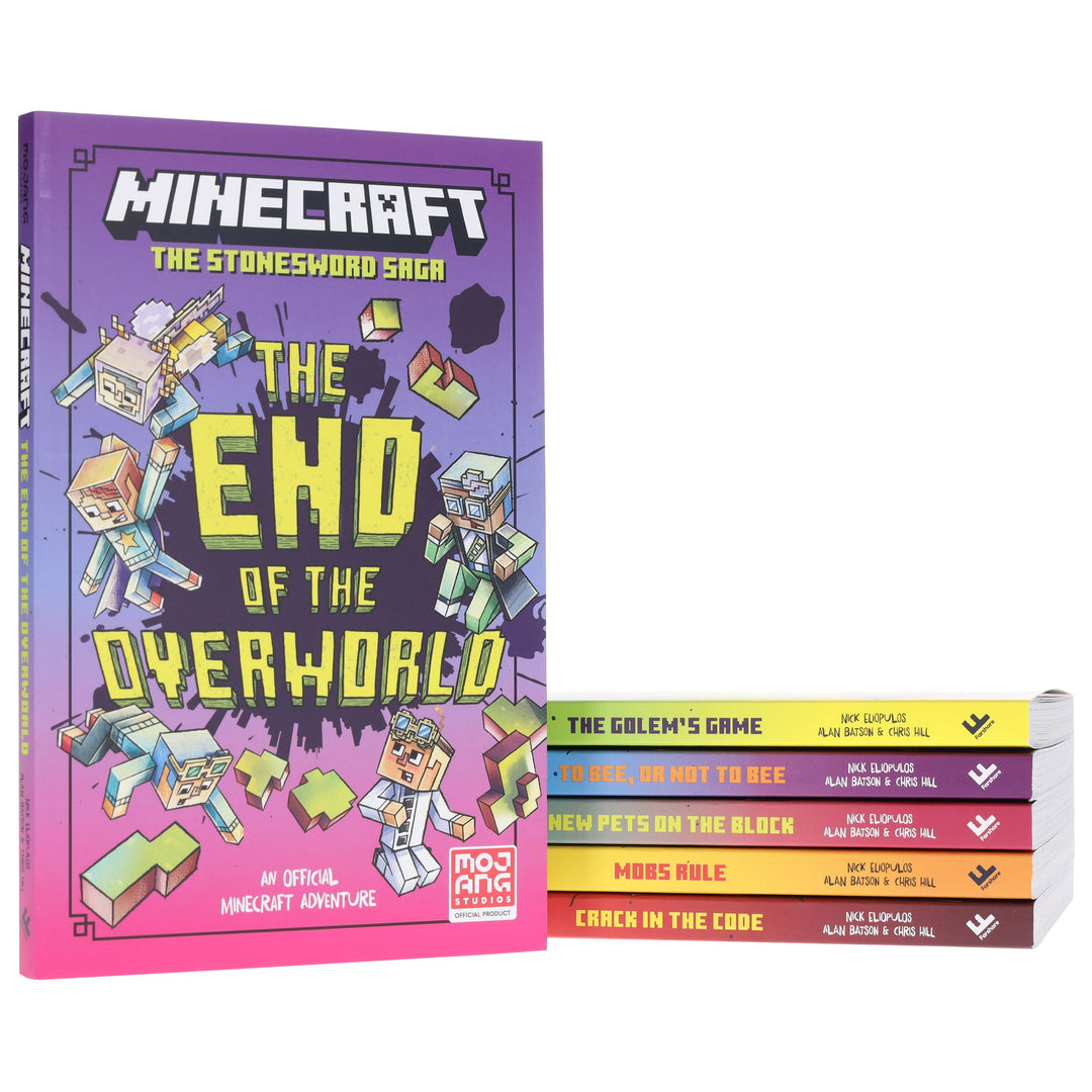 Minecraft The Stonesword Saga Collection by Mojang AB: The Complete 6-Novel Set - Ages 5-10 - Paperback