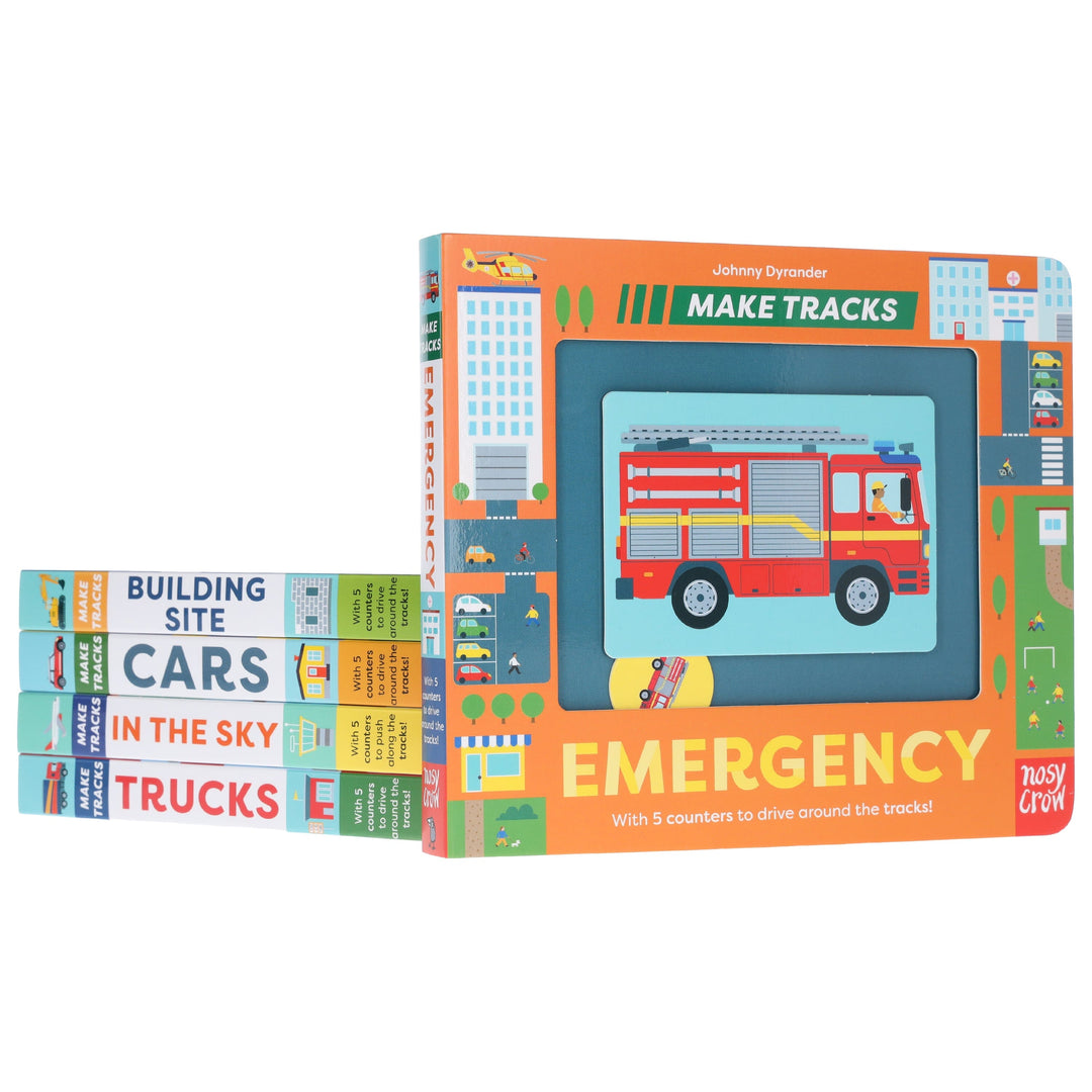 Make Tracks Series by Johnny Dyrander 5 Books Collection Set - Ages 2-5 - Board Book