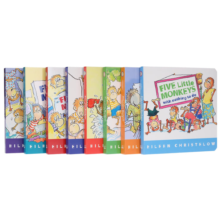 Five Little Monkeys: A Box Adventures By Eileen Christelow 8 Books Collection Box Set - Ages 4-7 - Board Books