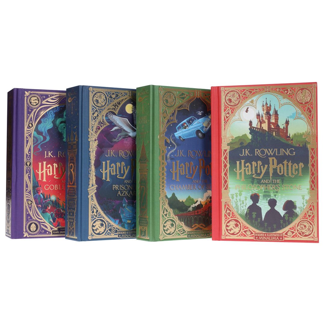 Harry Potter MinaLima & Interactive Collectors Edition (Volume 1-4) by J.K. Rowling: 4 Books Collection Set – Ages 9+ – Hardback
