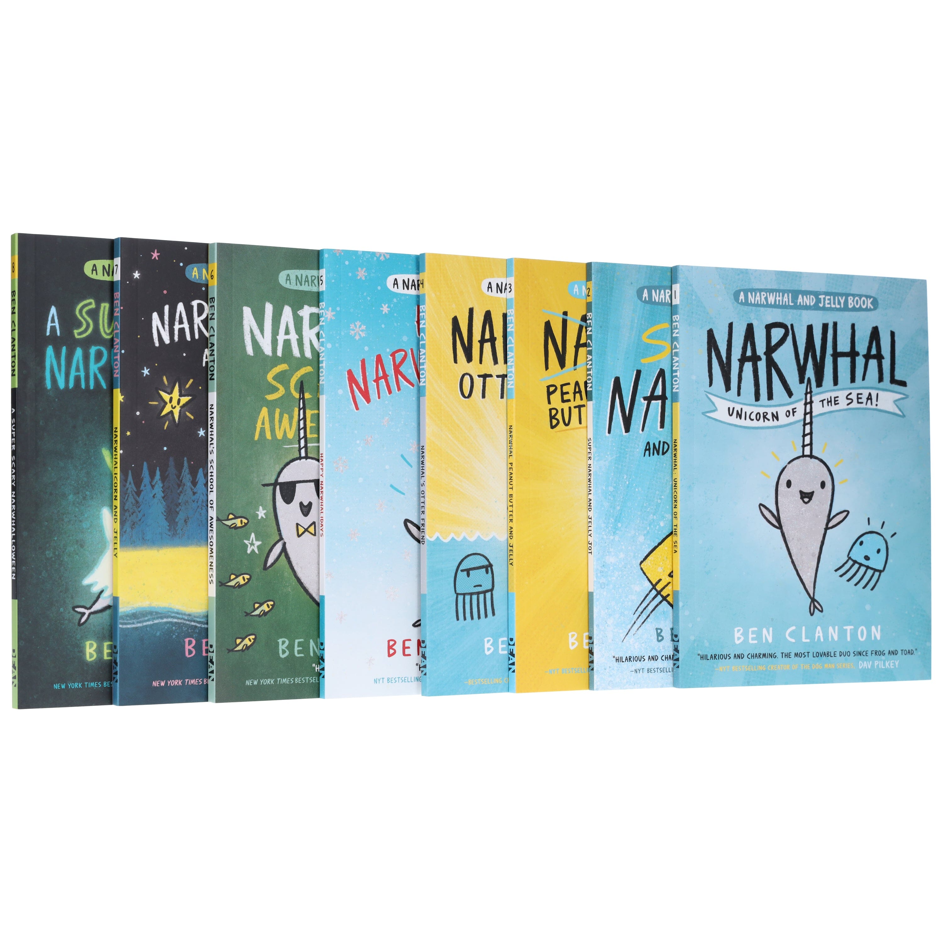 Narwhal and Jelly Series By Ben Clanton 8 Books Collection
