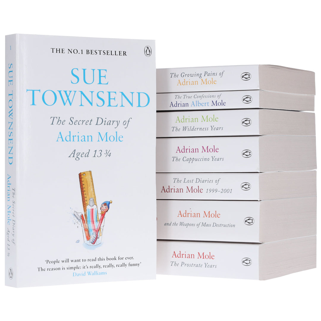 Adrian Mole Series by Sue Townsend 8 Books Collection Set - Young Adult - Paperback