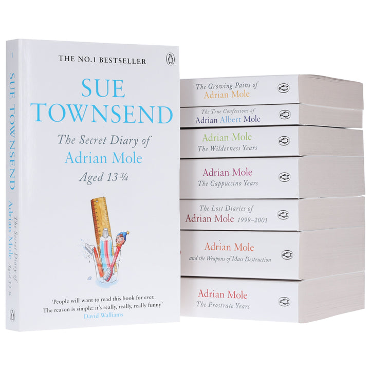 Adrian Mole Series by Sue Townsend 8 Books Collection Set - Young Adult - Paperback