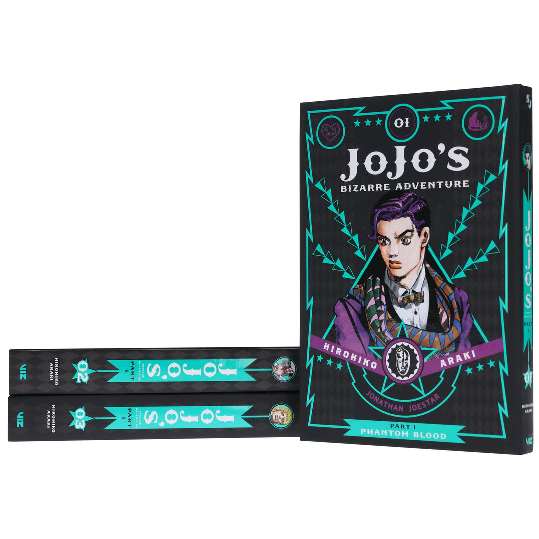 JoJo’s Bizarre Adventure: Part 1 - Phantom Blood (Vol. 1-3) by Hirohiko Araki 3 Books Collection Set - Fiction - Hardback