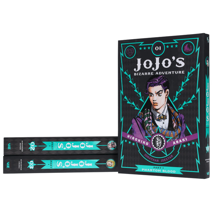 JoJo’s Bizarre Adventure: Part 1 - Phantom Blood (Vol. 1-3) by Hirohiko Araki 3 Books Collection Set - Fiction - Hardback