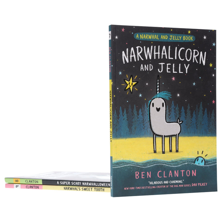 Narwhal and Jelly Series (Book 7-9) By Ben Clanton: Graphic Novels 3 Books Collection Set - Ages 4-7 - Paperback