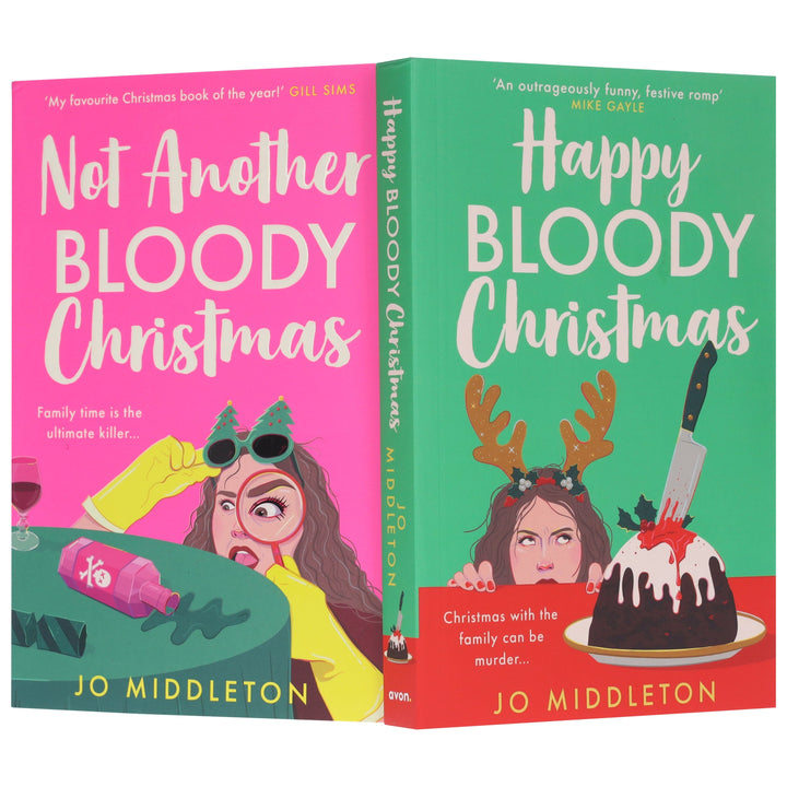 Christmas Murder Mysteries by Jo Middleton 2 Books Collection Set - Fiction - Paperback