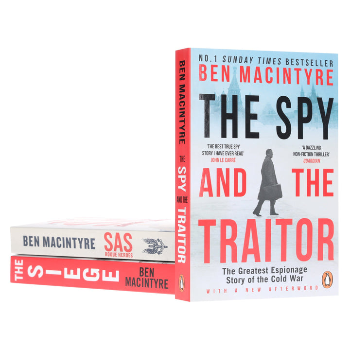 The Spy and the Traitor, SAS: Rogue Heroes & The Siege: By Ben Macintyre 3 Books Collection Set - Non Fiction - Paperback