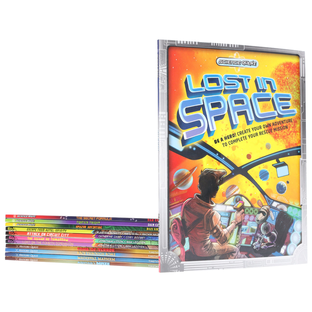 Quest Adventure Science, Maths and History 12 Books Collection - Age 7+ - Paperback