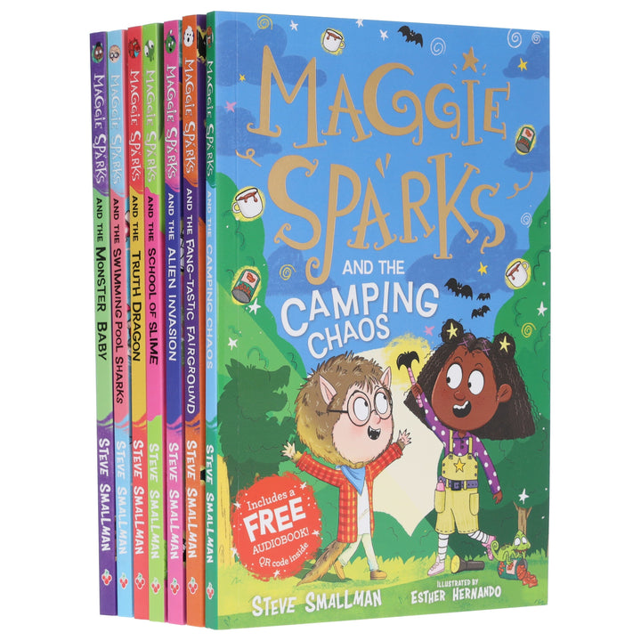 Maggie Sparks Series By Steve Smallman: 7 Books Collection Set With Free Audio Books - Ages 5-7 - Paperback