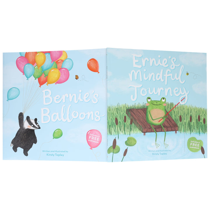 Ernie's Mindful Journey: A Story of Mindfulness and Self-Care by Kirsty Topley 2 Picture Books Set (Includes Free Audiobook)- Ages 5-7 - Paperback