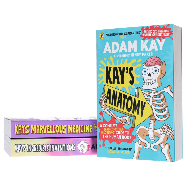 Adam Kay's Incredible Inventions, Marvellous Medicine & Anatomy: 3 Books Collection Set - Ages 9+ - Paperback