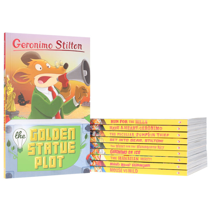 Geronimo Stilton The Illustrated 10 Book Collection (Series 7) Box Set - Ages 5-8 - Paperback