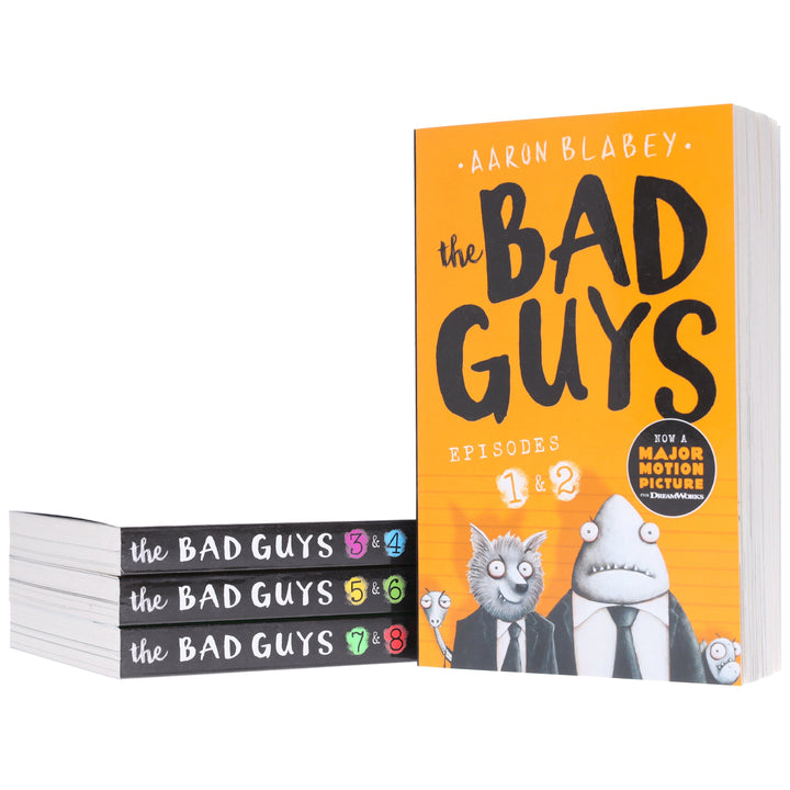 The Bad Guys Episodes by Aaron Blabey: 1-8 Collection 4 Books Set - Ages 7-9 - Paperback