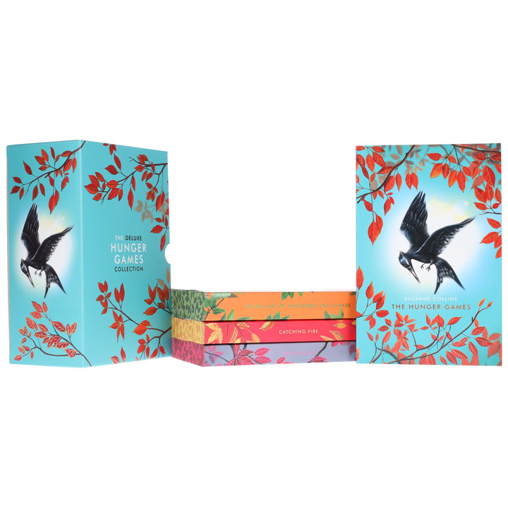 The Deluxe Hunger Games by Suzanne Collins 4 Books Collection Box Set Includes Hunger Games, Catching Fire, Mockingjay & Ballad of Songbirds and Snakes - Ages 13+ - Paperback