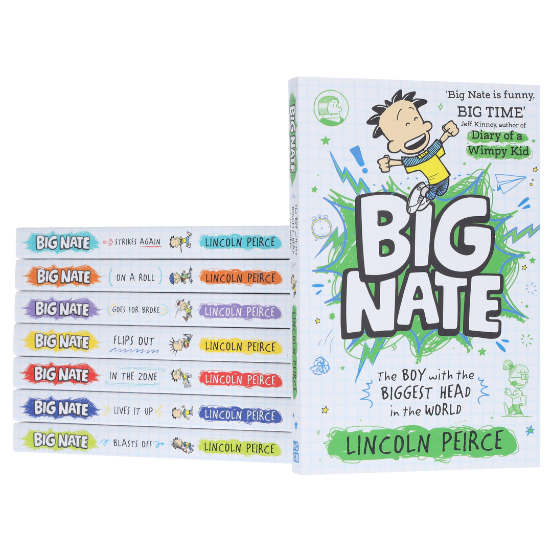 The Big Nate Collection Series by Lincoln Peirce 8 Books Box Set - Ages 9-14 - Paperback