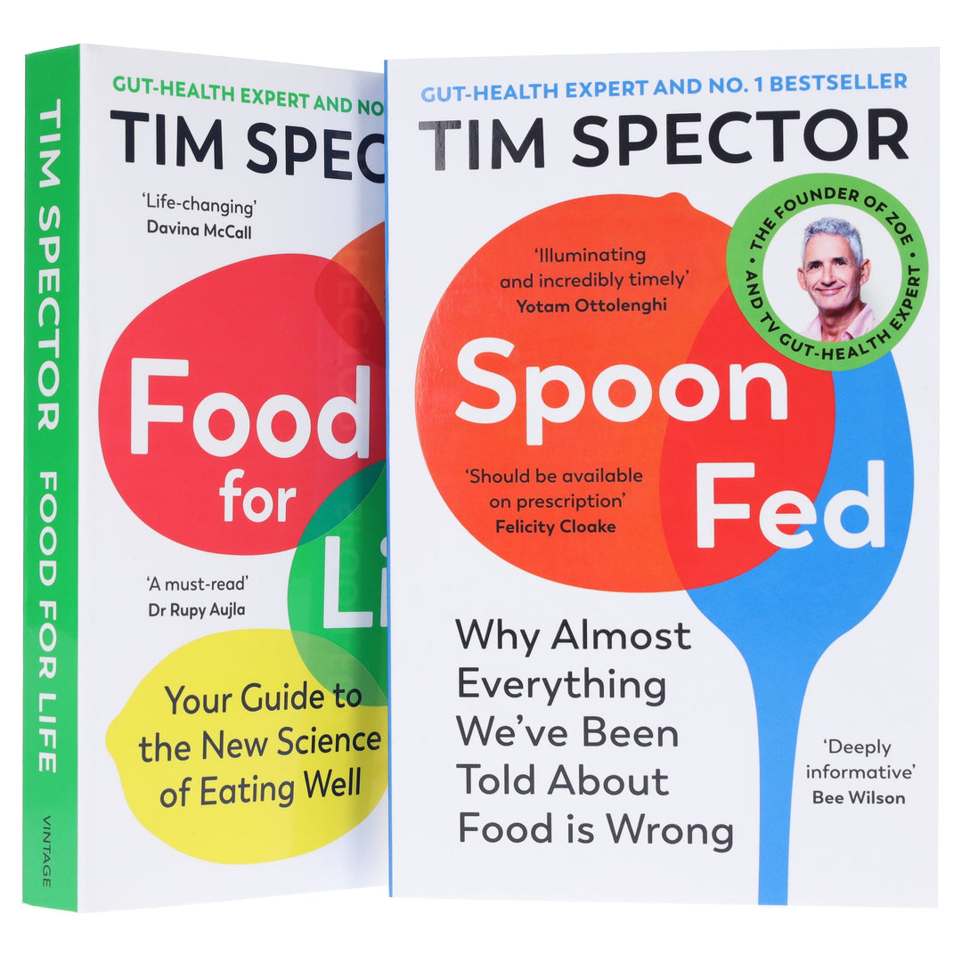 Spoon Fed & Food for Life by Tim Spector: 2 Books Collection Set - Non Fiction - Paperback