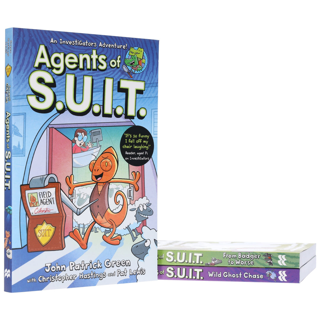 InvestiGators: Agents of S.U.I.T. Series by John Patrick Green 3 Books Collection Set - Ages 7-11 - Paperback
