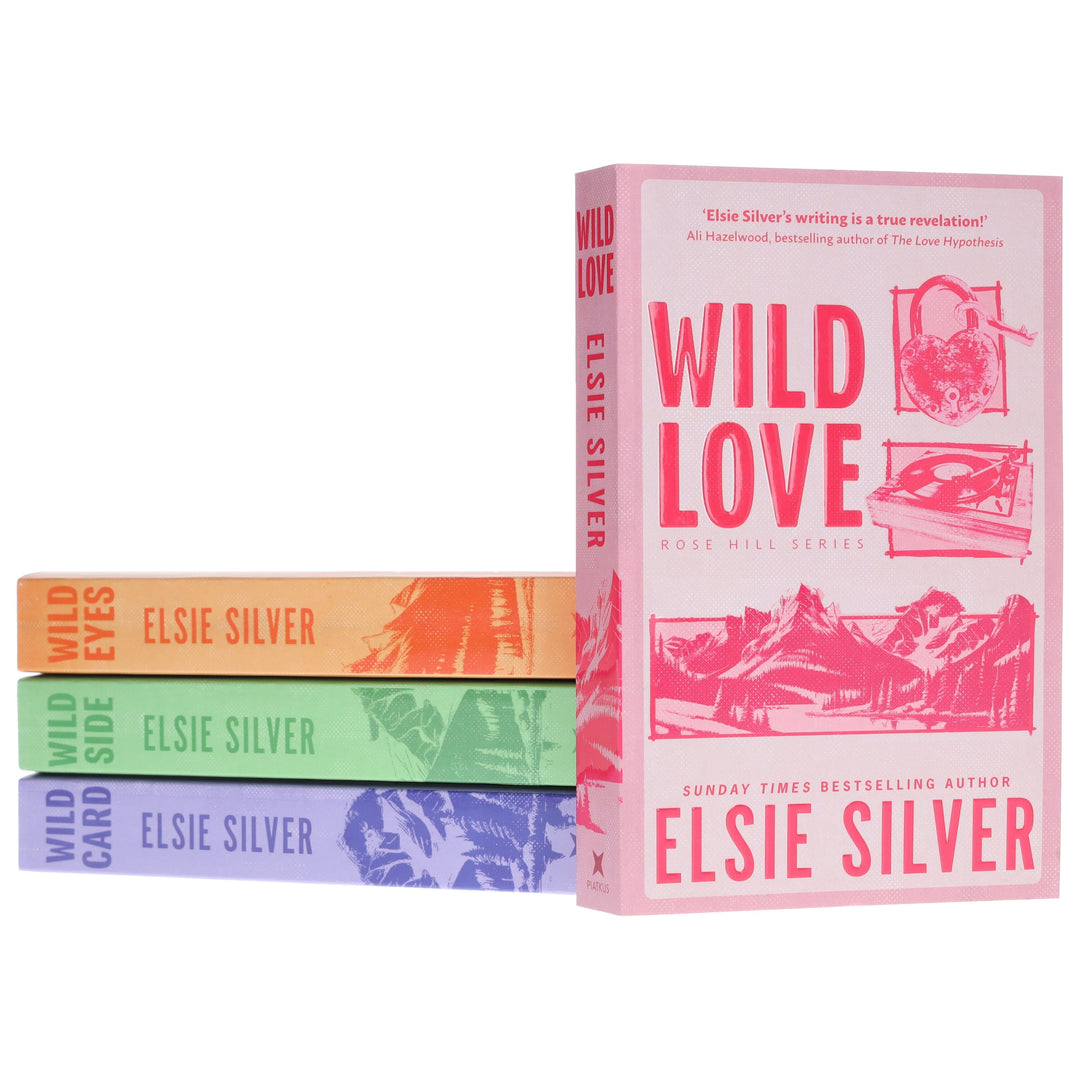 Rose Hill Series By Elsie Silver (Wild Love, Wild Eyes, Wild Side & Wild Card) 4 Books Collection Set - Fiction - Paperback