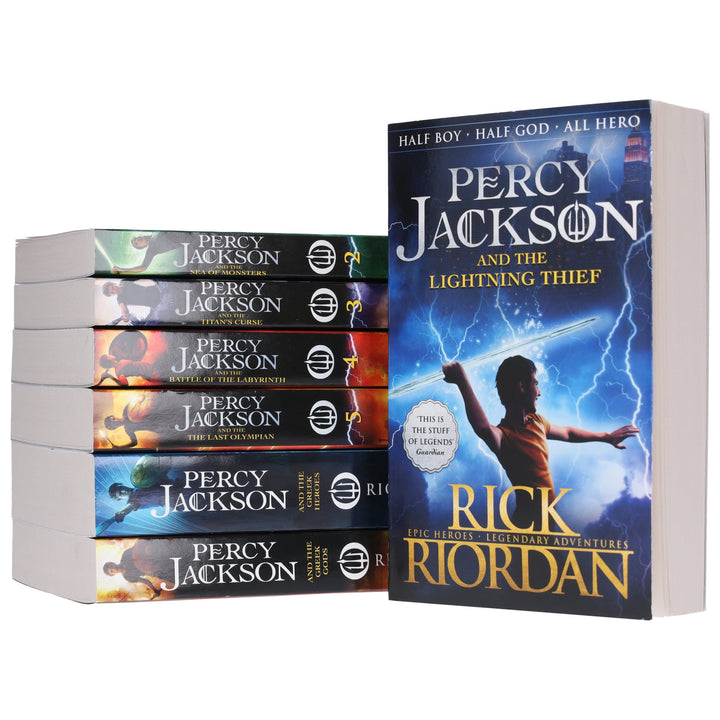 Percy Jackson Collection 7 Books Set By Rick Riordan - Ages 9+ - Paperback