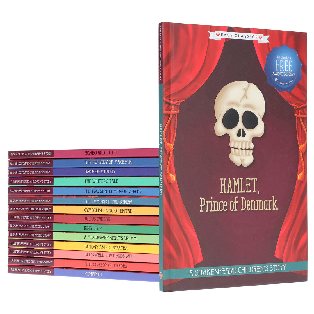 A Shakespeare Easy Classics Children's Stories 15 Books Collection Set With Free Audiobook! - Ages 7+ - Hardback