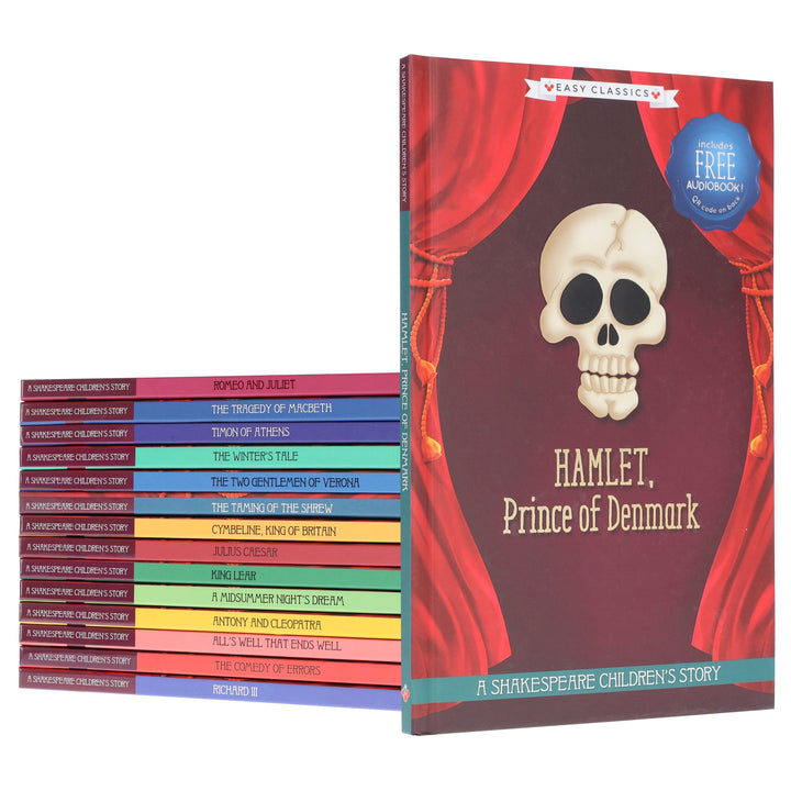 A Shakespeare Easy Classics Children's Stories 15 Books Collection Set With Free Audiobook! - Ages 7+ - Hardback