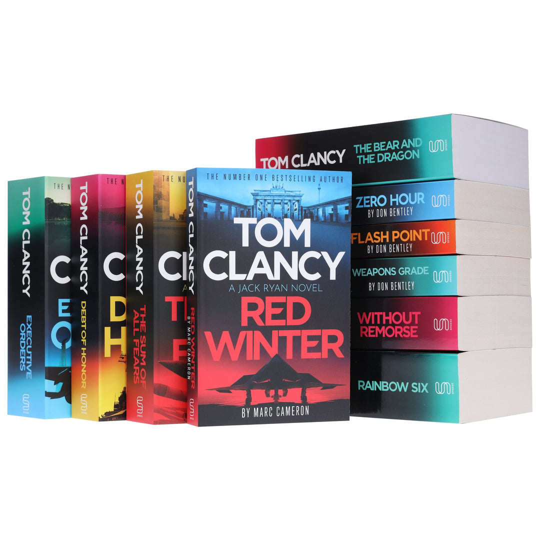 A Jack Ryan, JR & John Clark Novels by Tom Clancy 10 Books Collection Set - Fiction - Paperback