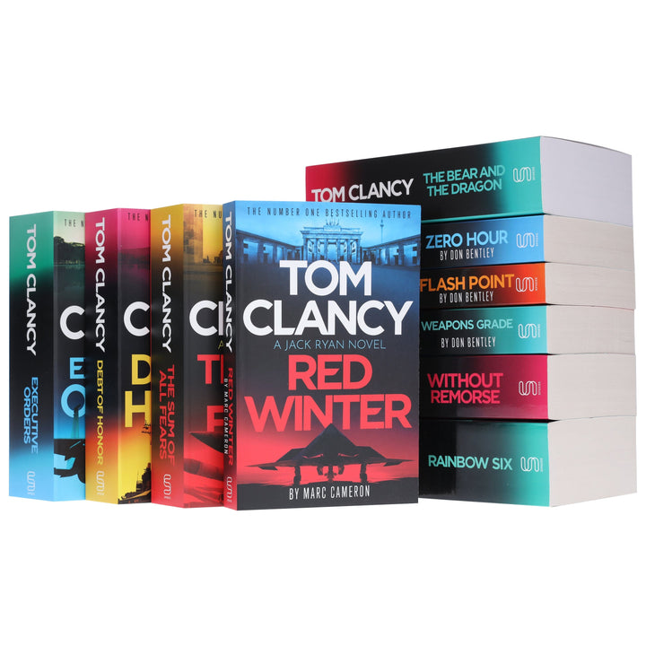 A Jack Ryan, JR & John Clark Novels by Tom Clancy 10 Books Collection Set - Fiction - Paperback
