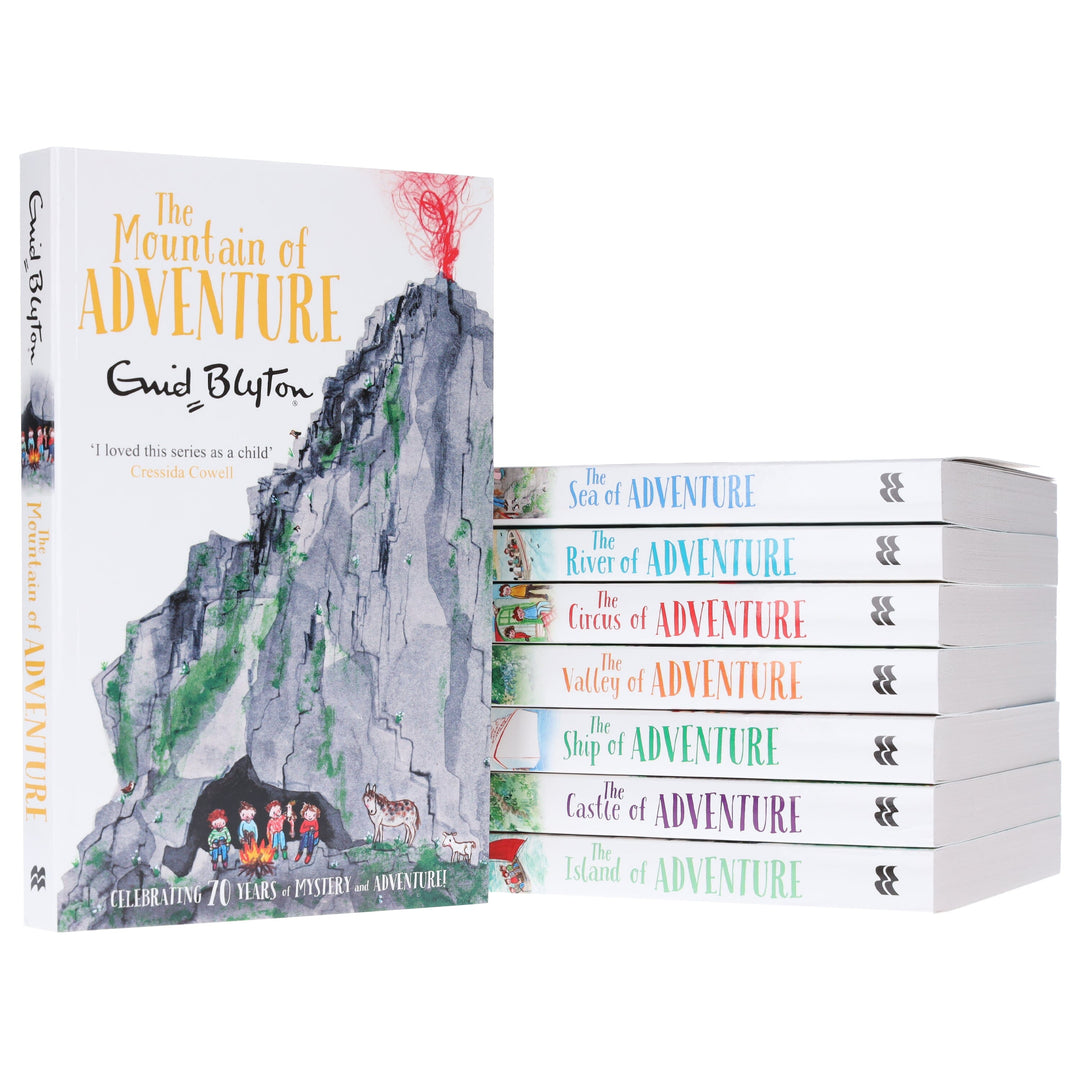 Enid Blyton Adventure Series (Mountain, Sea, River, Circus, Valley, Ship, Castle, Island) 8 Books Collection Box set - Ages 9-14 - Paperback