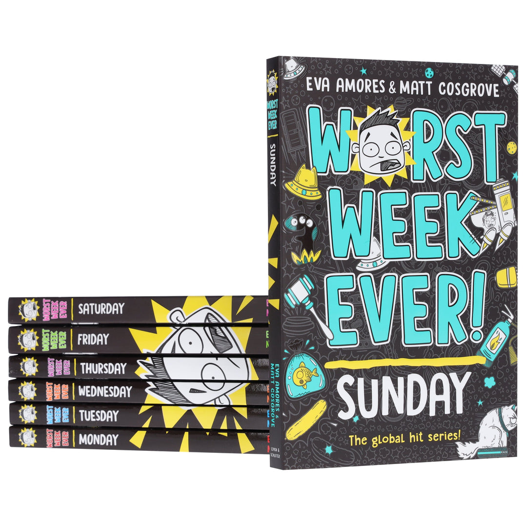 Worst Week Ever! Series By Eva Amores And Matt Cosgrove 7 Books Collection Set - Ages 8+ - Paperback
