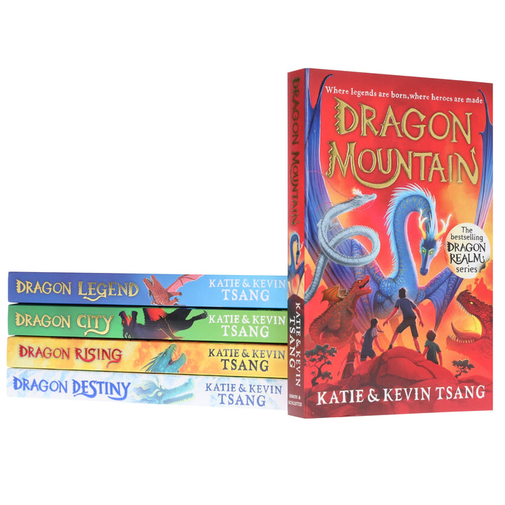Dragon Realm Series (Book 1-5) By Katie & Kevin Tsang: 5 Books Collection Set - Ages 7+ - Paperback