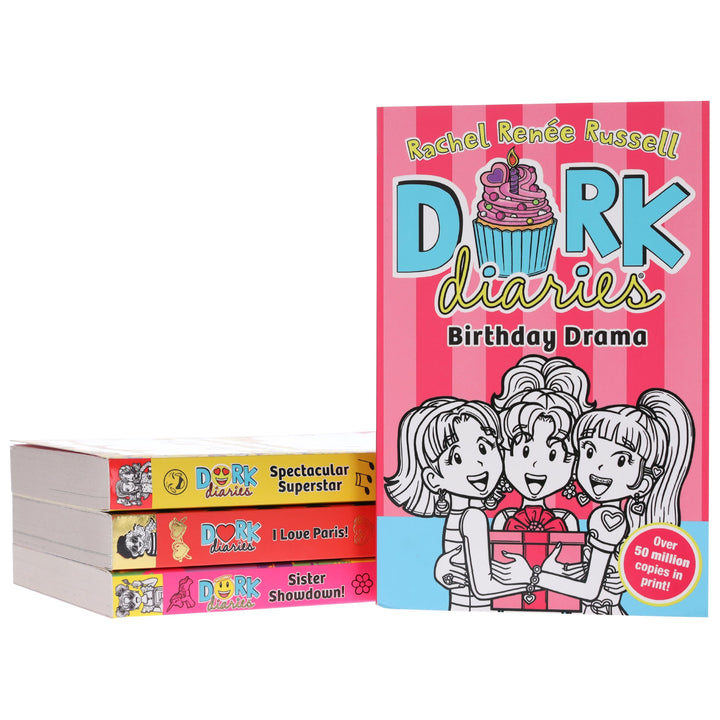 Dork Diaries Series (Vol. 13-16) By Rachel Renee Russell 4 Books Collection Set - Ages 9-11 - Paperback