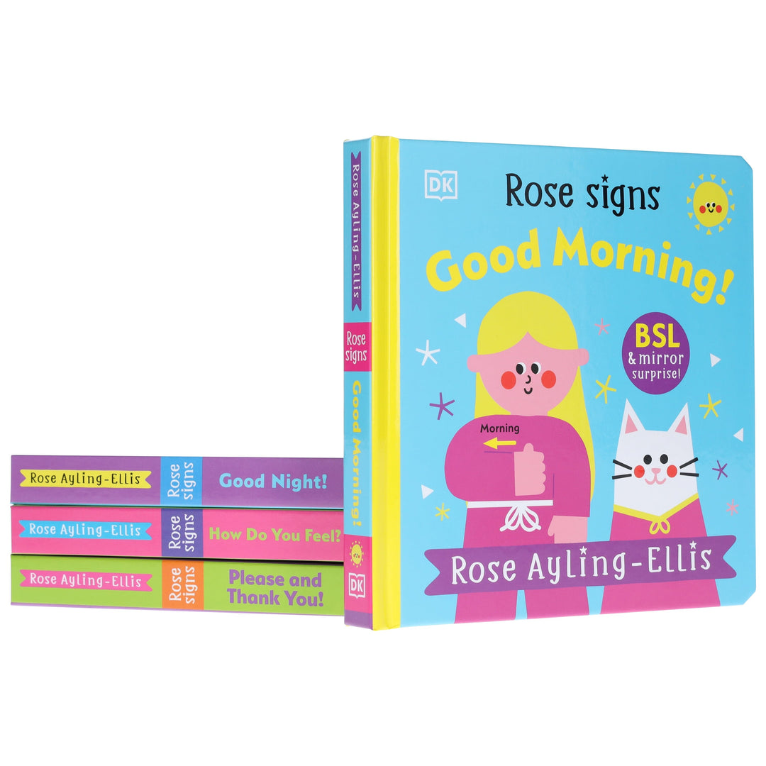 DK Rose Signs Series by Rose Ayling-Ellis Illustrated 4 Picture Books Collection Set - Ages 2-5 - Board Book