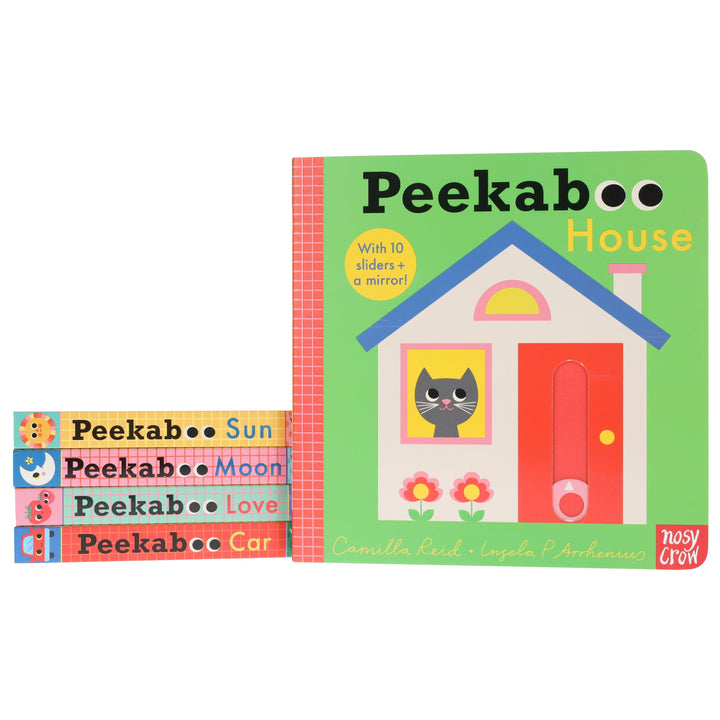 Peekaboo: House, Sun, Moon, Love & Car by Camilla Reid Illustrated 5 Books Collection Set - Ages 0-5 - Board Book