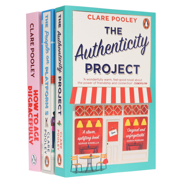 How to Age Disgracefully, The Authenticity Project & The People on Platform 5 By Clare Pooley: 3 Books Collection Set - Fiction - Paperback
