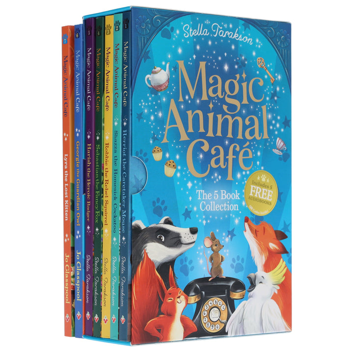 Magic Animal Cafe Series by Stella Tarakson & Jo Glasspool 7 Books Collection Set (Includes a Free Audiobooks!) - Ages 7-9 - Paperback