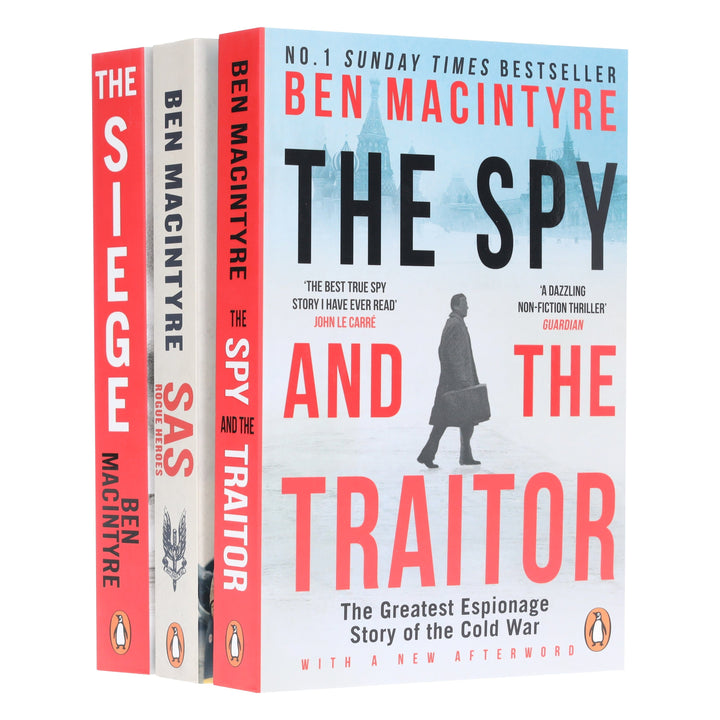The Spy and the Traitor, SAS: Rogue Heroes & The Siege: By Ben Macintyre 3 Books Collection Set - Non Fiction - Paperback