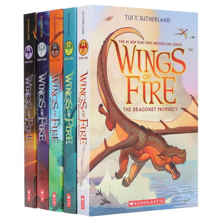 Wings of Fire by Tui T Sutherland 5 Books Collection Set - Ages 9-14 - Paperback