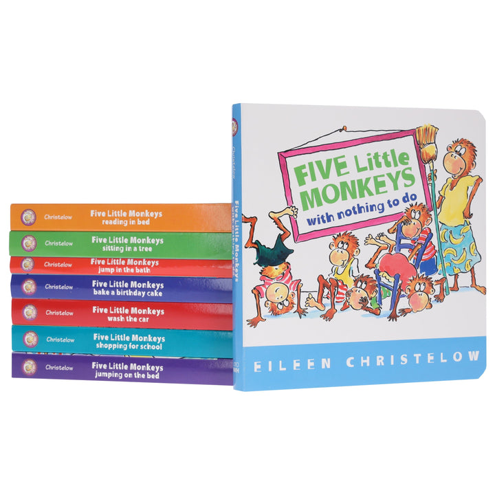 Five Little Monkeys: A Box Adventures By Eileen Christelow 8 Books Collection Box Set - Ages 4-7 - Board Books