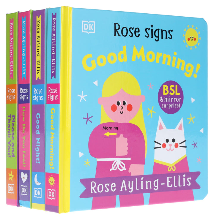 DK Rose Signs Series by Rose Ayling-Ellis Illustrated 4 Picture Books Collection Set - Ages 2-5 - Board Book