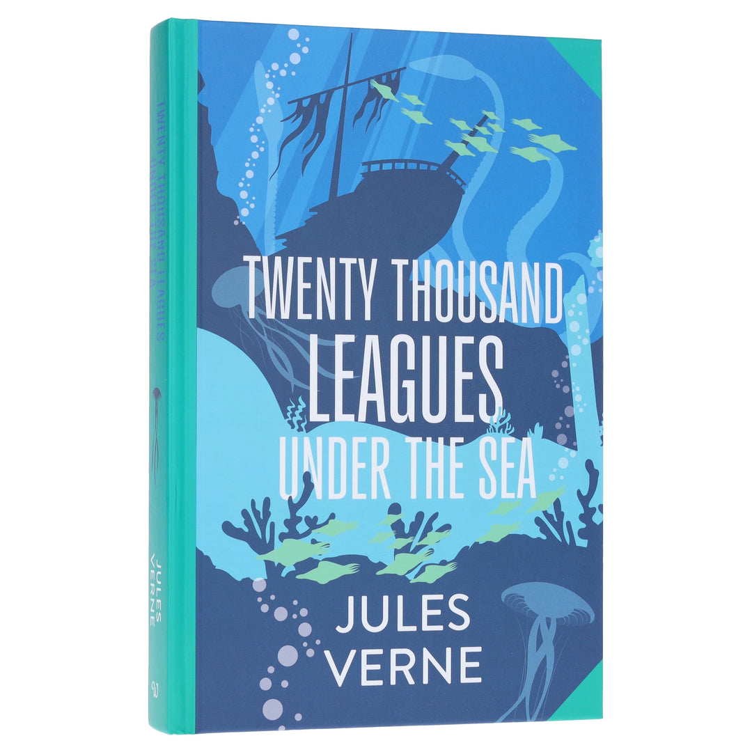 Twenty Thousand Leagues Under the Sea by Jules Verne - Fiction - Sprayed Edges Hardback