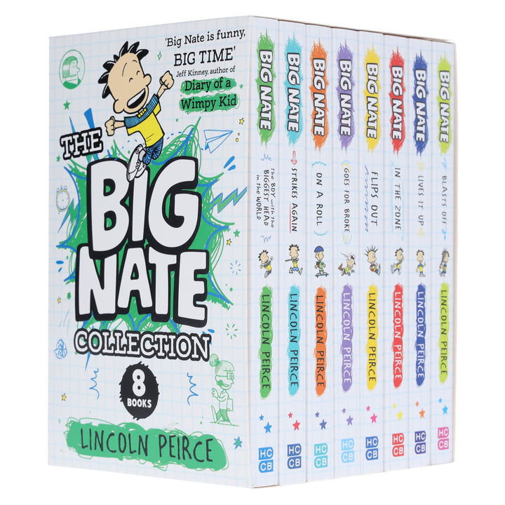 The Big Nate Collection Series by Lincoln Peirce 8 Books Box Set - Ages 9-14 - Paperback
