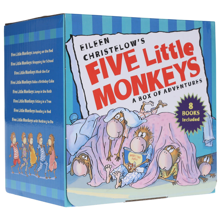 Five Little Monkeys: A Box Adventures By Eileen Christelow 8 Books Collection Box Set - Ages 4-7 - Board Books