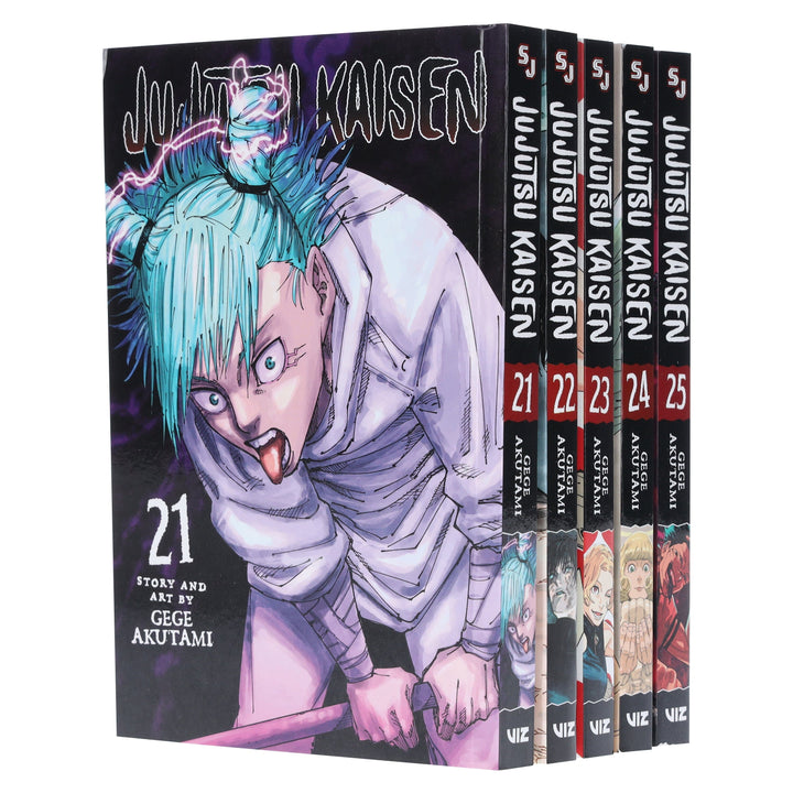 Jujutsu Kaisen (Volume 21-25) By Gege Akutami: 5 Books Collection Manga Set - Ages 16+ - Paperback