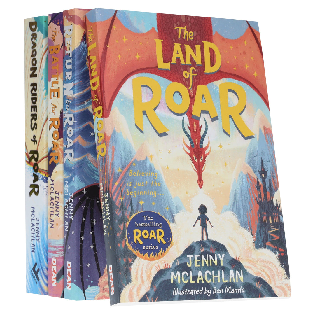 The Land of Roar Series by Jenny McLachlan Illustrated 4 Books Collection Set - Ages 9-14 - Paperback