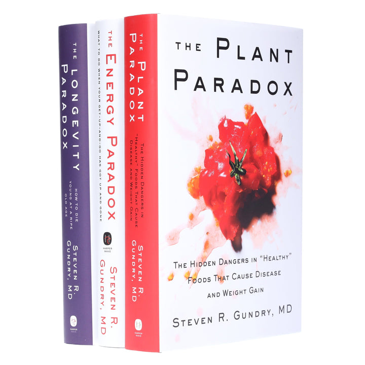 Paradox Collection (Plant, Energy & Longevity) 3 Books Set By Dr. Steven R Gundry, MD - Non Fiction - Hardback