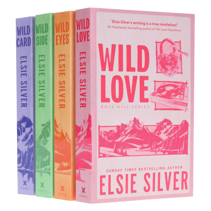 Rose Hill Series By Elsie Silver (Wild Love, Wild Eyes, Wild Side & Wild Card) 4 Books Collection Set - Fiction - Paperback