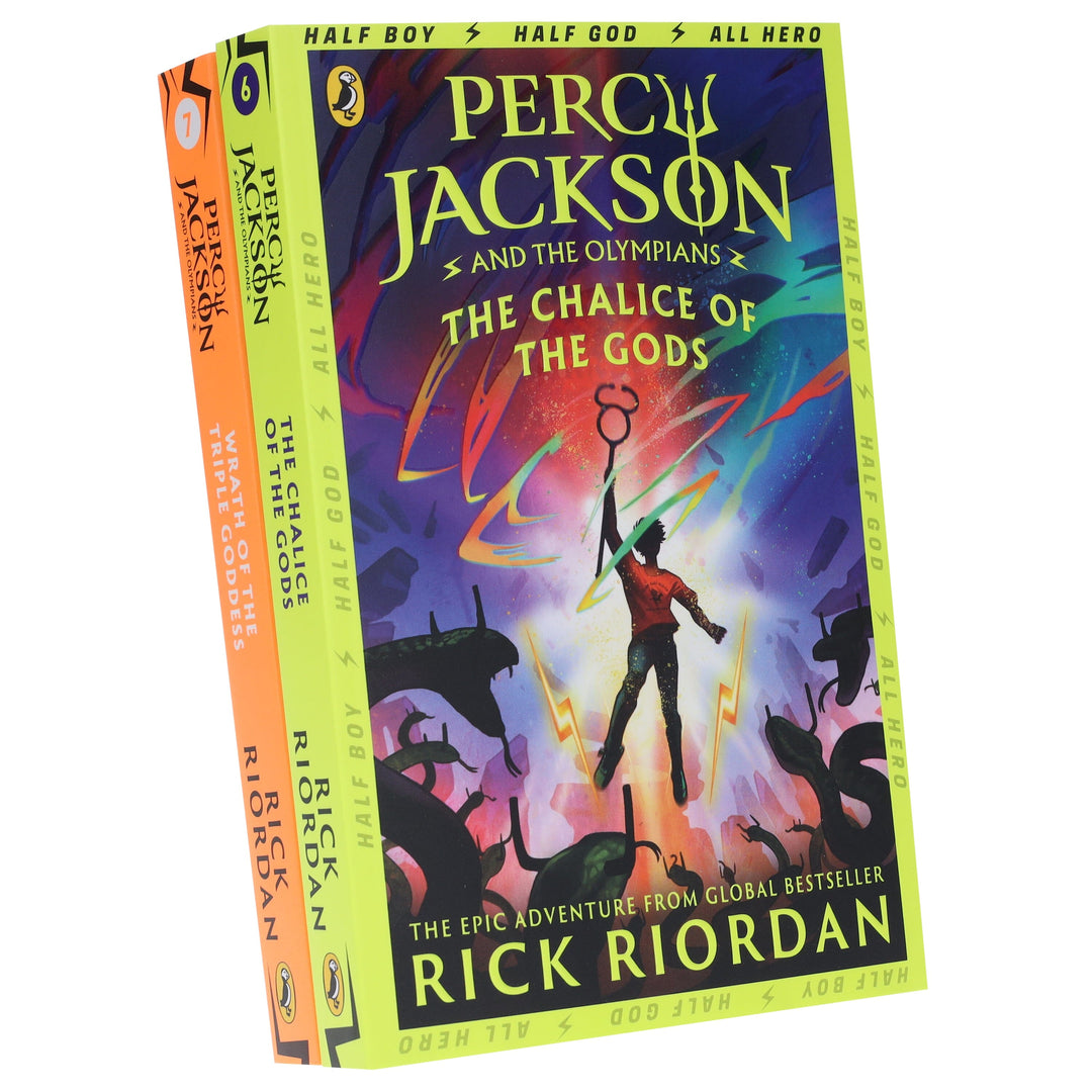 Percy Jackson And The Olympians Series (Book 6&7) by Rick Riordan 2 Books Collection Set - Ages 9+ - Paperback