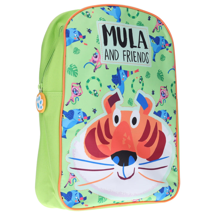 Mula and Friends: Children's Nursery School & Picnic Adventure Green Back Pack - Ages 3+